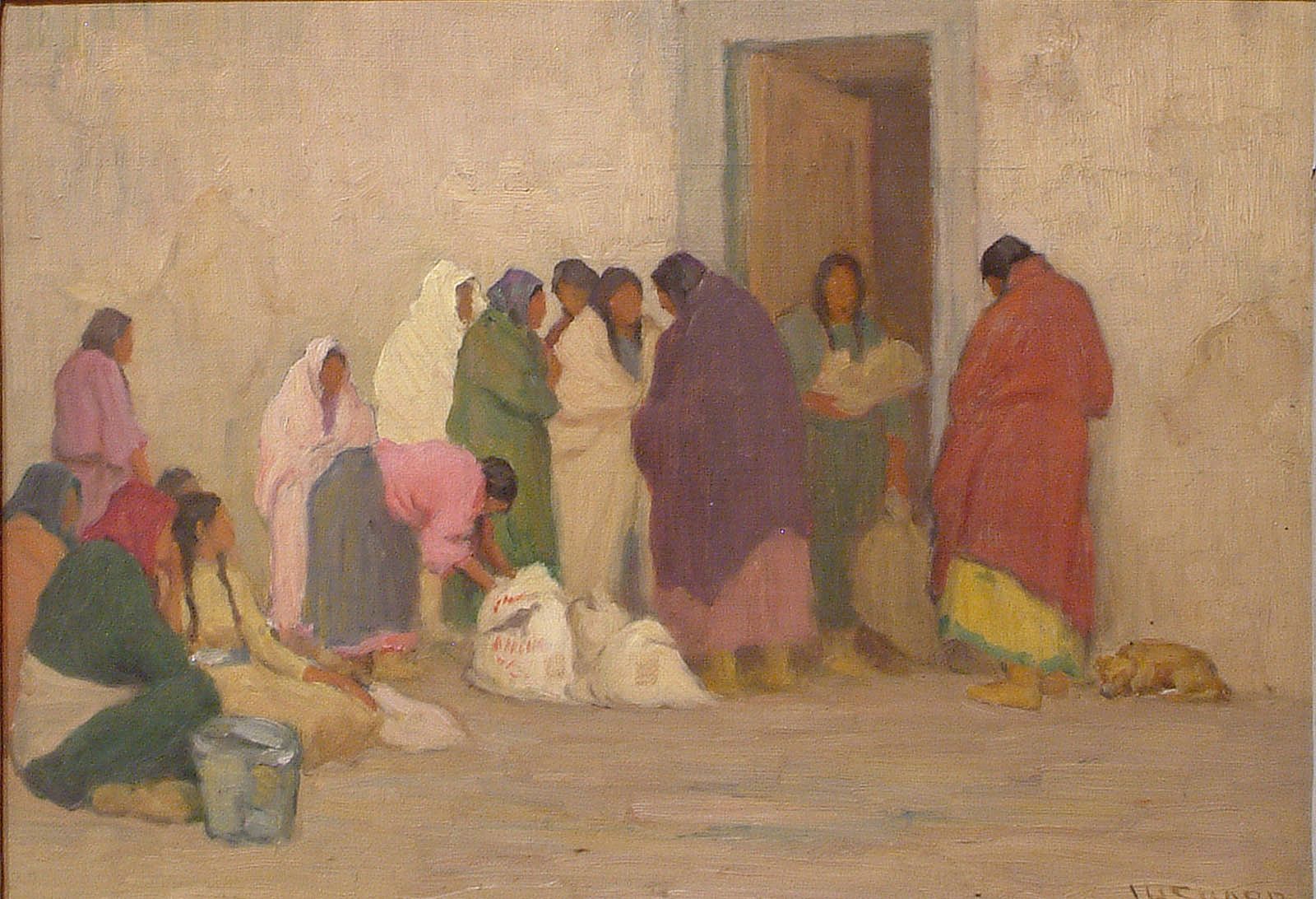 Sketch for Ration Day at the Reservation